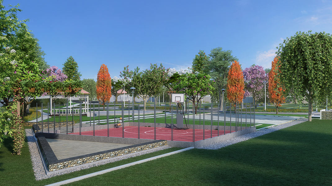 Basketball court at Sattva Kaveri Siri